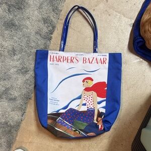 Harper’s Bazaar Blue Tote Bag